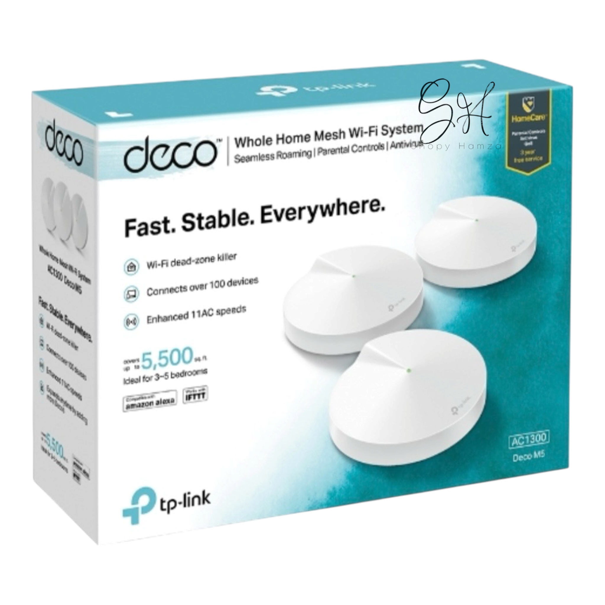 TPLink Deco M5 AC1300 Système Wi-Fi Mesh Pack de 3